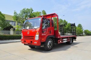 這款國六挖機平板運輸車很火，關(guān)注沒？